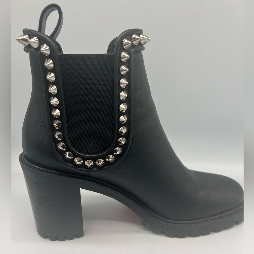Christian Louboutin Capahutta 70 Spiked Leather Chelsea Boots - Picture 14 of 16